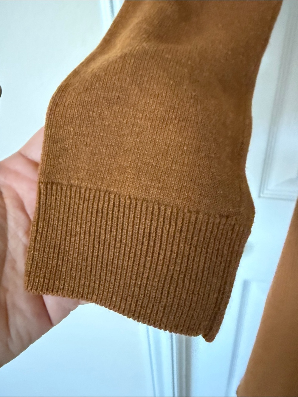 Mango Ribbed Wrap Maxi Dress - Rust - Picture 7 of 7